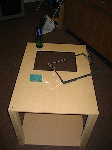 Preparing the monitor hole